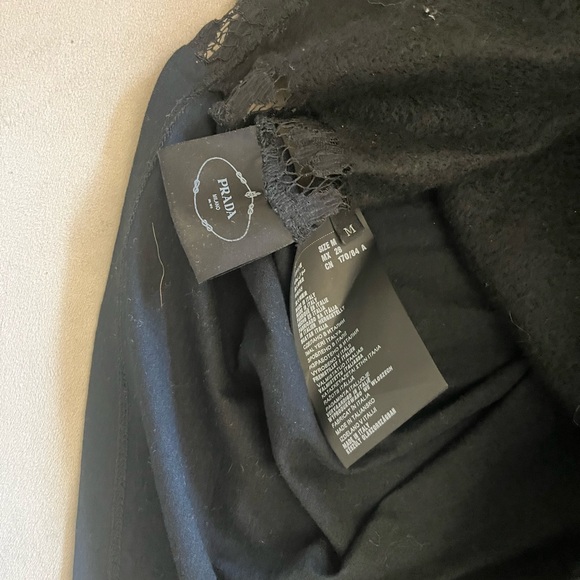 Stunning runway Prada Designer blouse shirt sexy lace design floral M - Picture 3 of 6